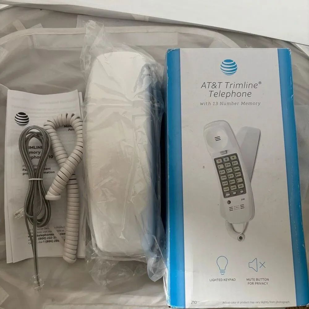 AT&T Trimline Memory Telephone 210 *New*